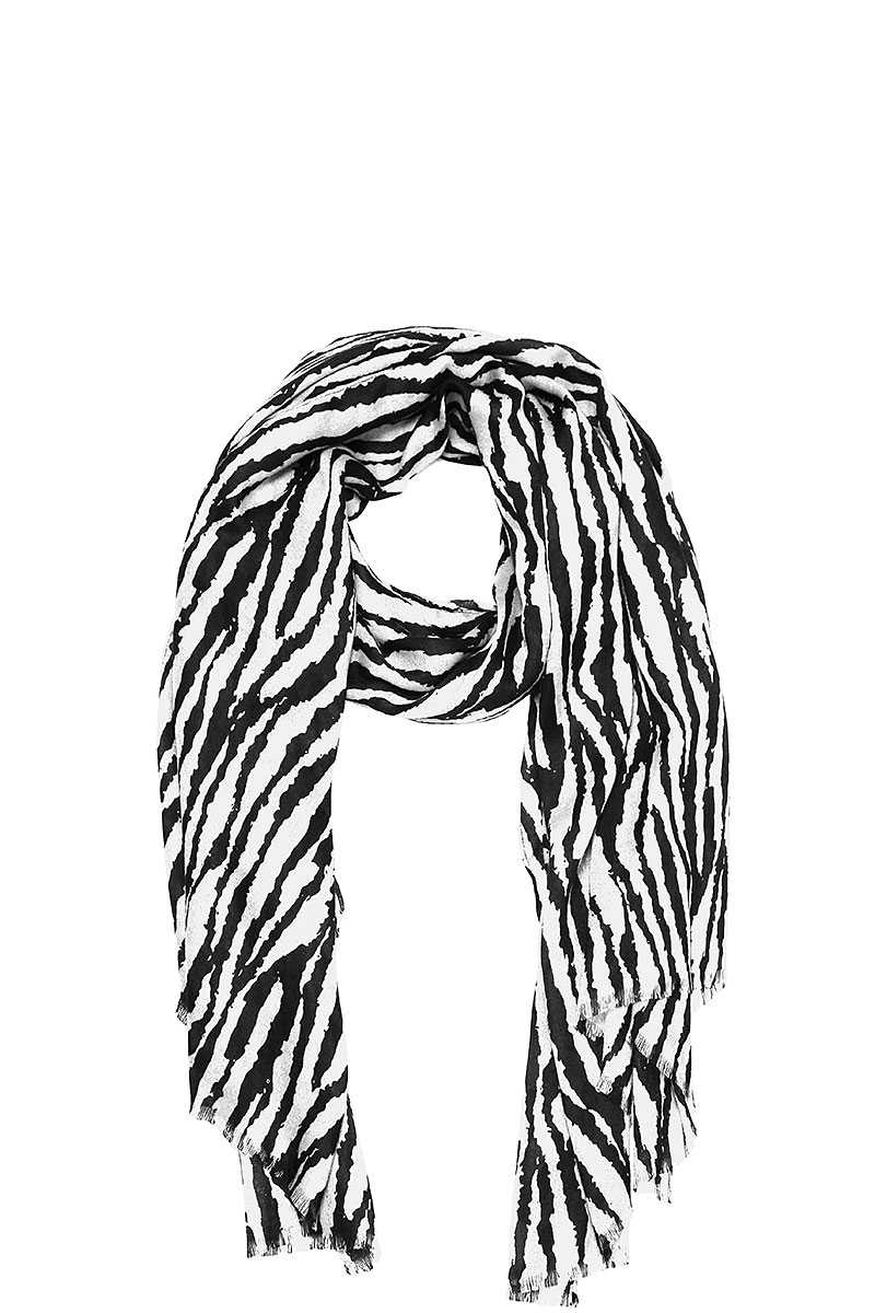 Modern Zebra Print Scarf
