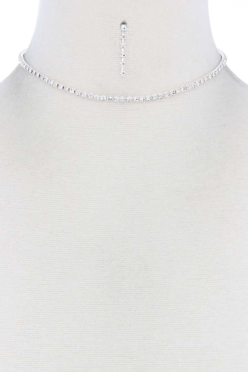 Dainty Rhinestone Choker Necklace