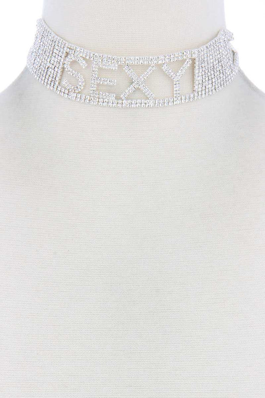 Sexy Rhinestone Choker Necklace