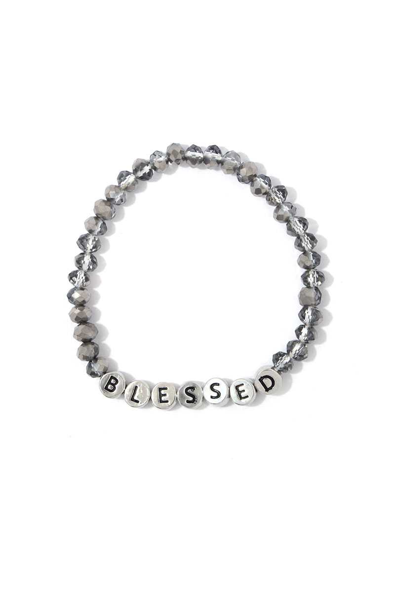 Blessed Beaded Stretch Bracelet