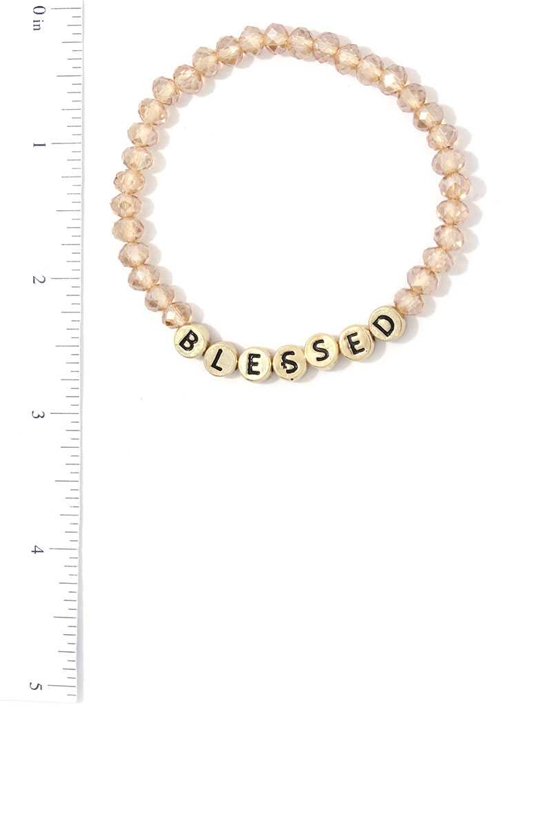 Blessed Beaded Stretch Bracelet