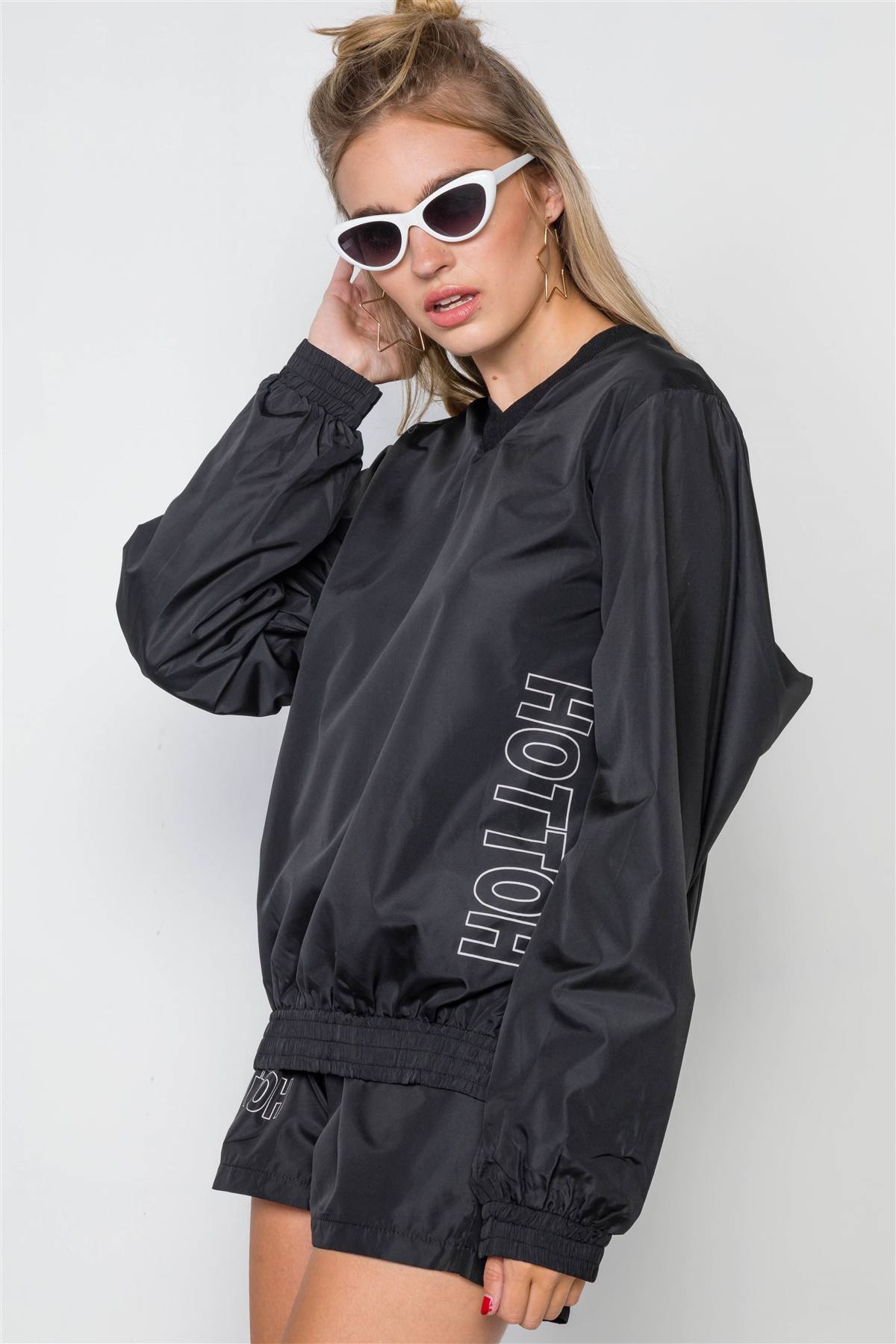 Windbreaker Graphic Jacket Short Set