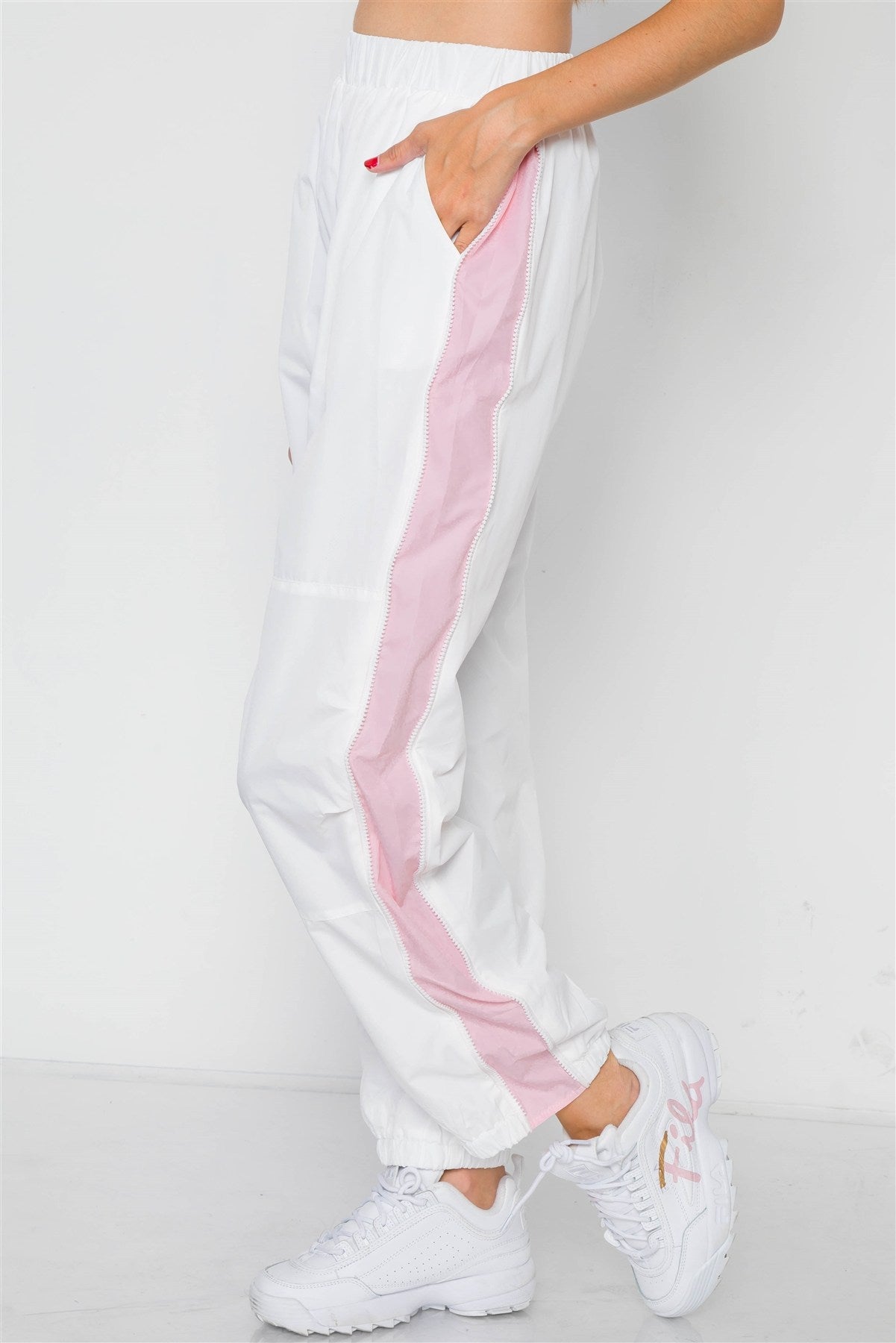 Colorblock Windbreaker Jacket Pant Set