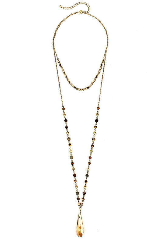 Fashion Modern Chic Crystal Drop Necklace