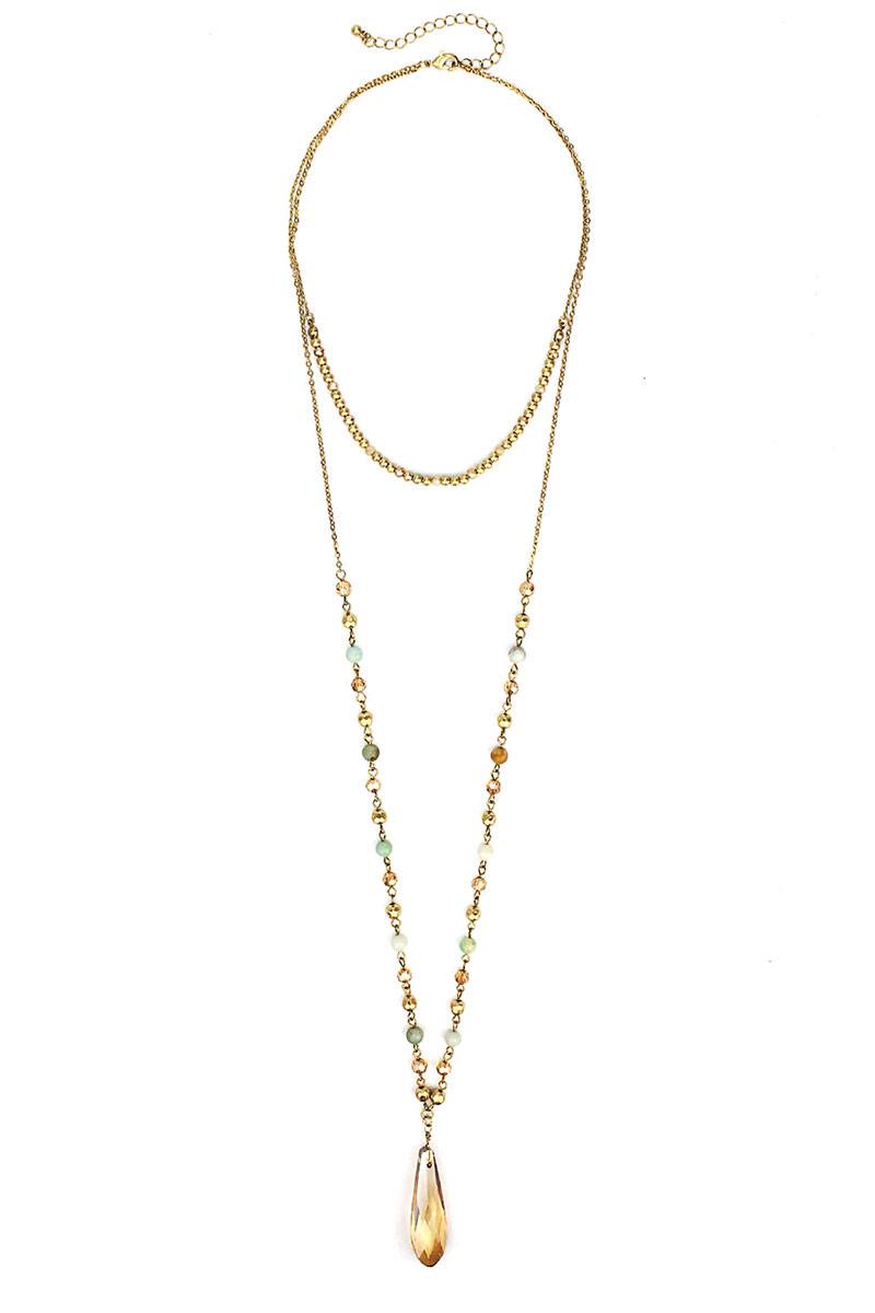 Fashion Modern Chic Crystal Drop Necklace
