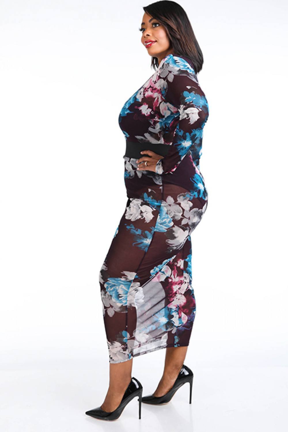 Mesh Maxi Dress