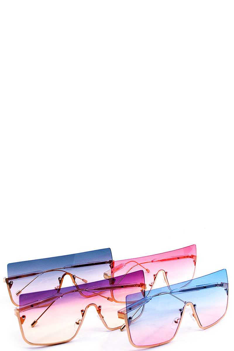 Chic Tint Half Rimless Sunglasses
