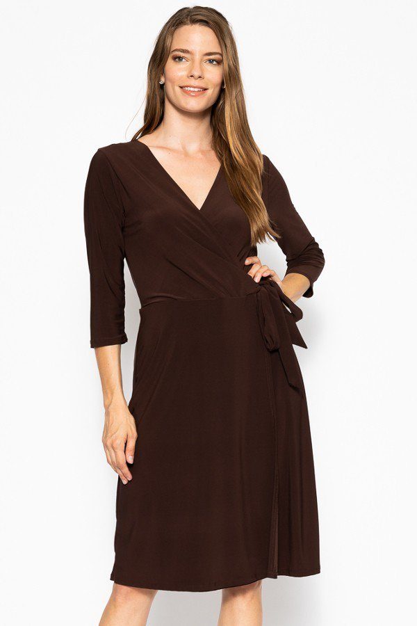 Midi 3/4 Sleeve Dress