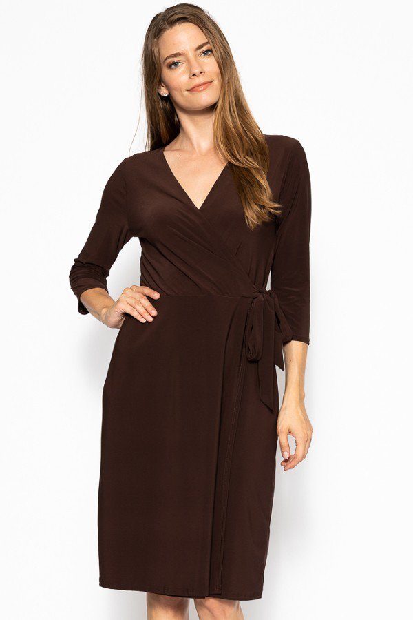 Midi 3/4 Sleeve Dress