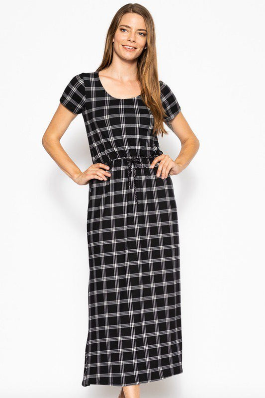 Short Sleeved Maxi Dress