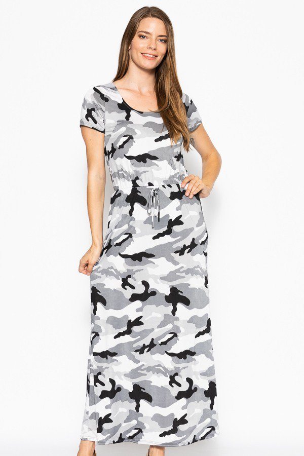 Short Sleeved Maxi Dress
