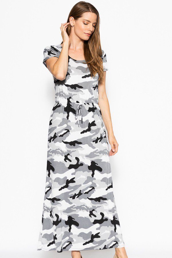 Short Sleeved Maxi Dress