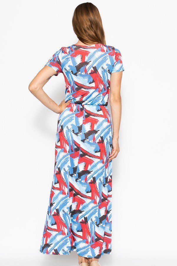 Short Sleeved Maxi Dress