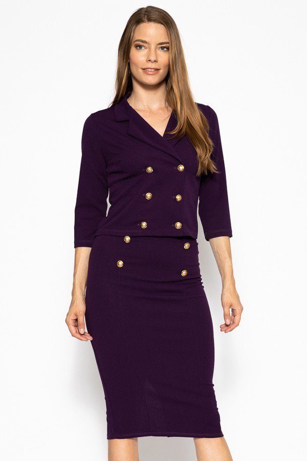 Classic Skirt Suit Set