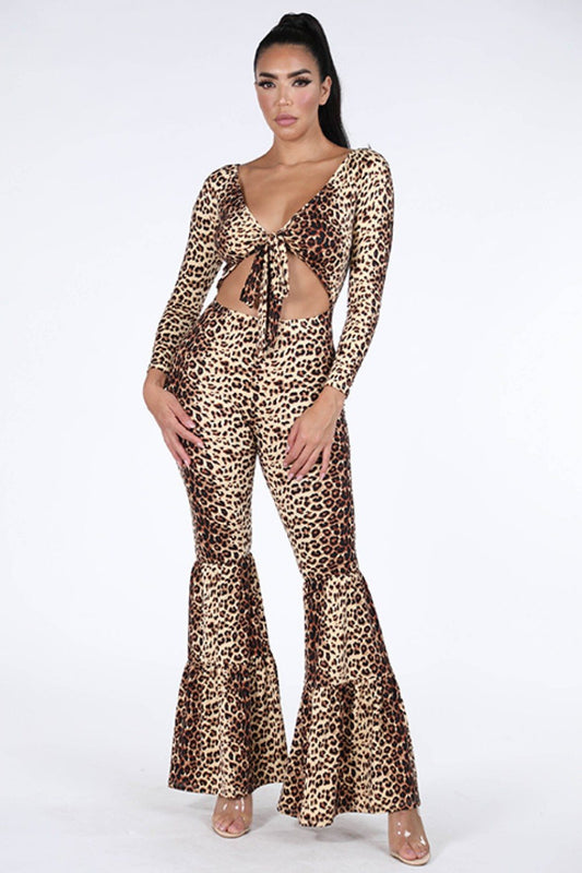 Flare Bottom Jumpsuit