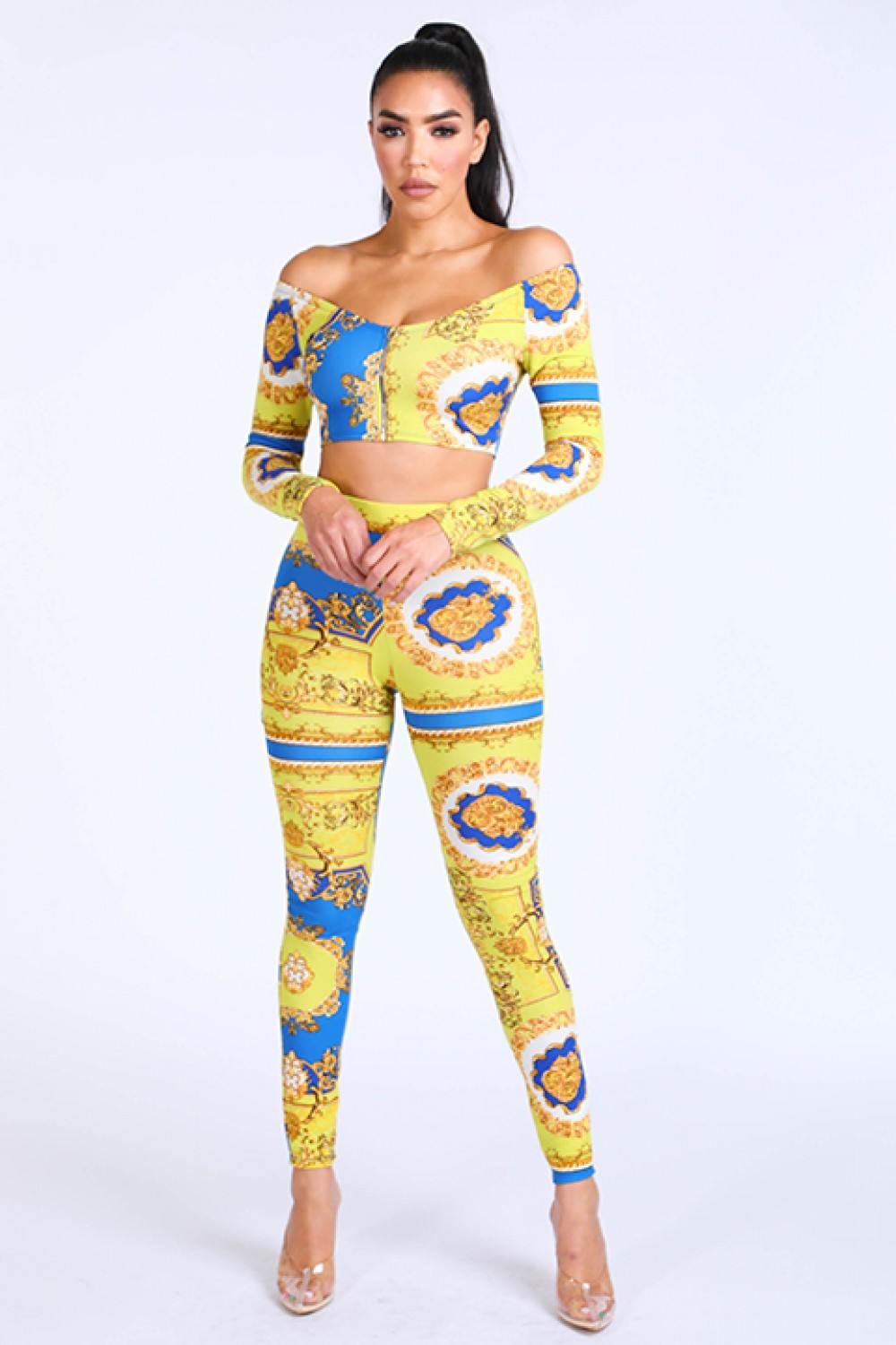 Off Shoulder Top & Leggings Set