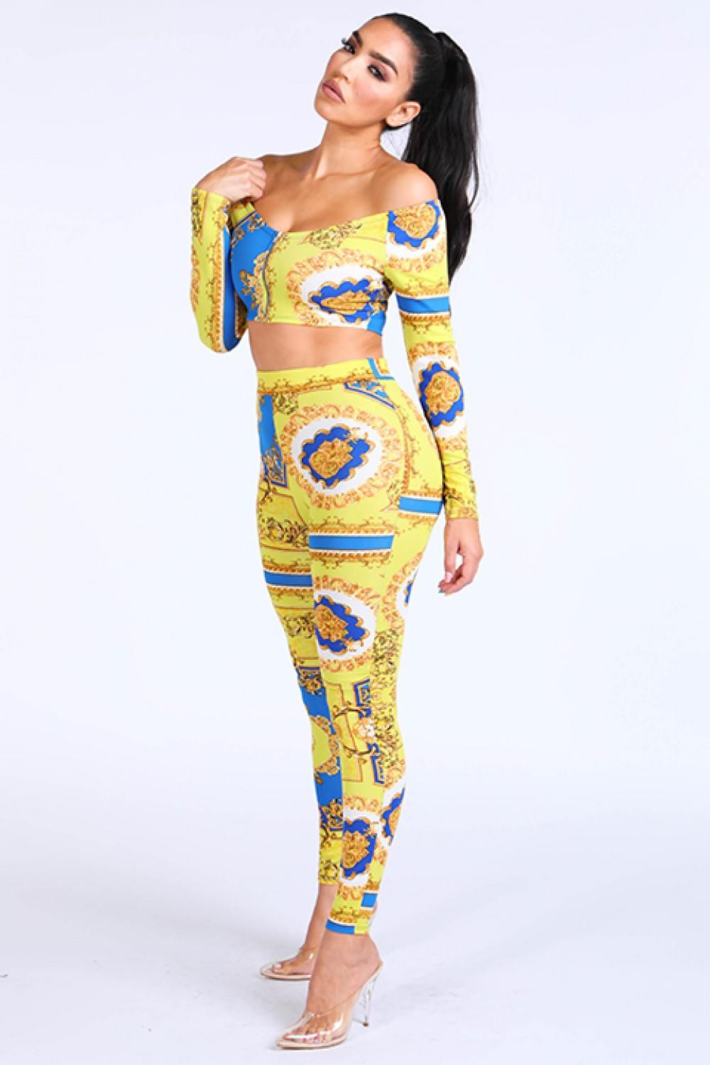 Off Shoulder Top & Leggings Set