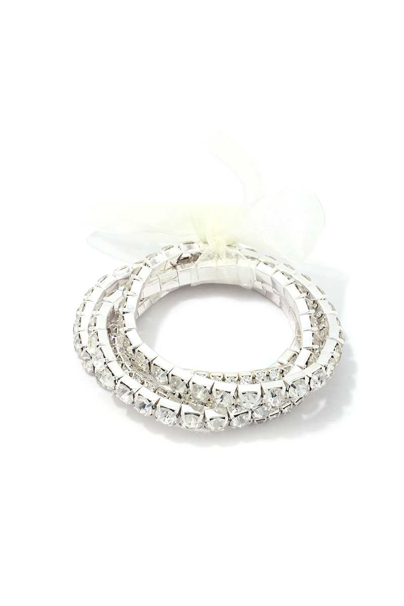 Rhinestone Stretch Bracelet Set