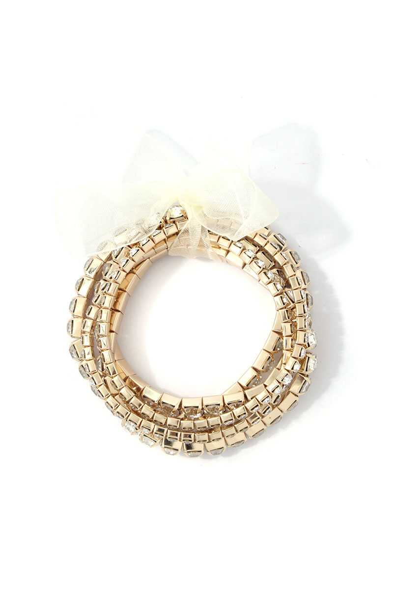Rhinestone Stretch Bracelet Set