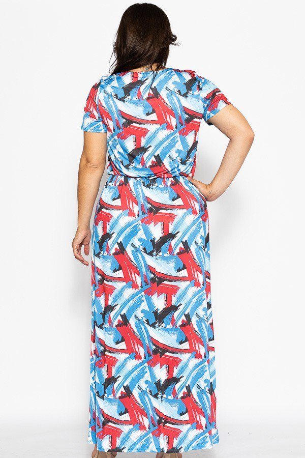Camouflage Print, Ankle Length Maxi Dress
