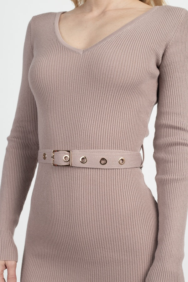 Foiled Ruched Tube Midi Dress