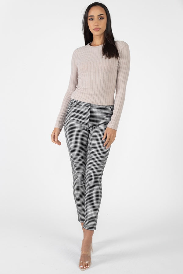 Plaid Skinny Pants