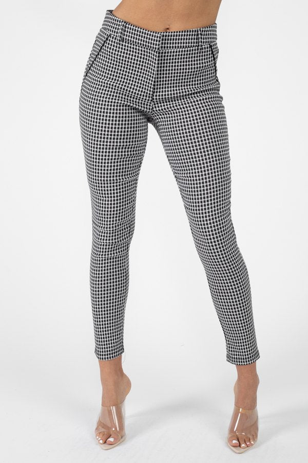 Plaid Skinny Pants