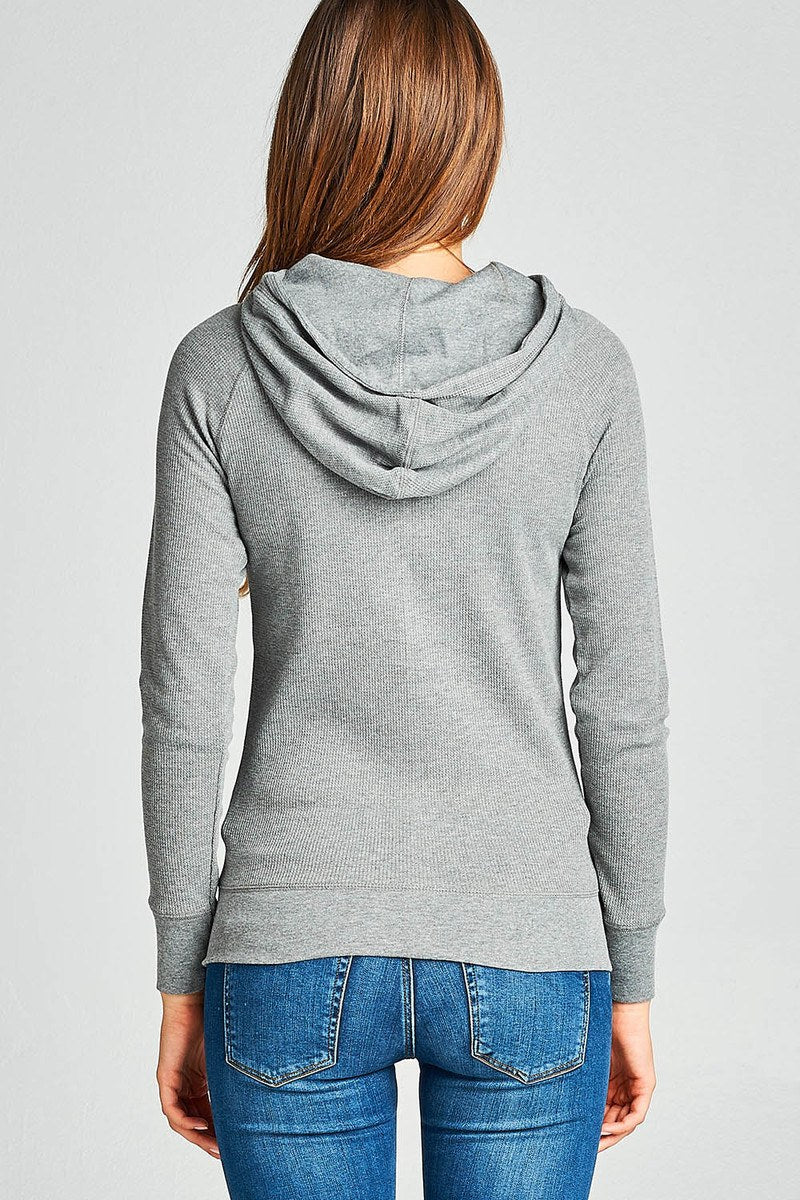 Long Sleeve Thermal Hoodie Jacket
