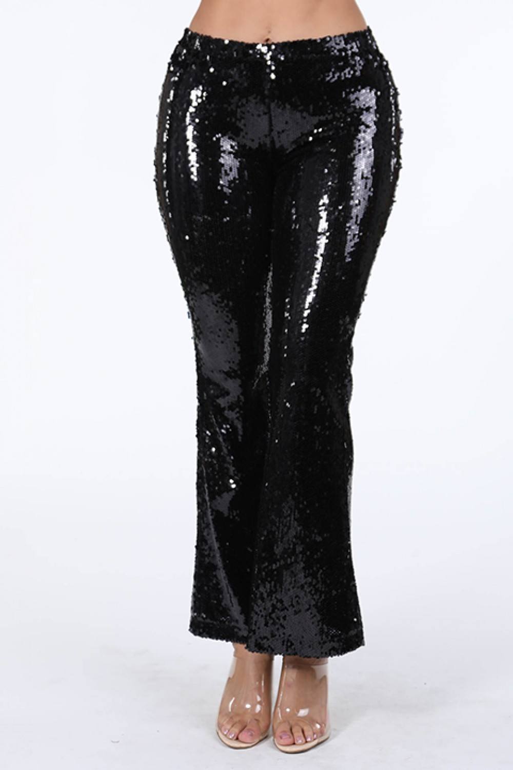 Sequined Flare Pants