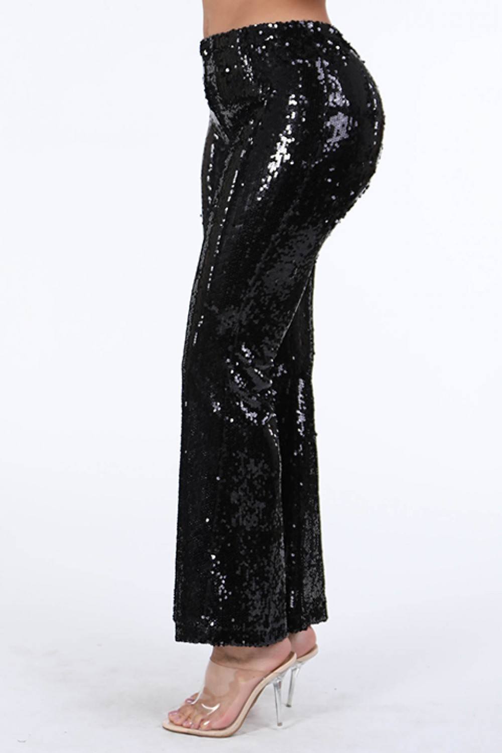 Sequined Flare Pants