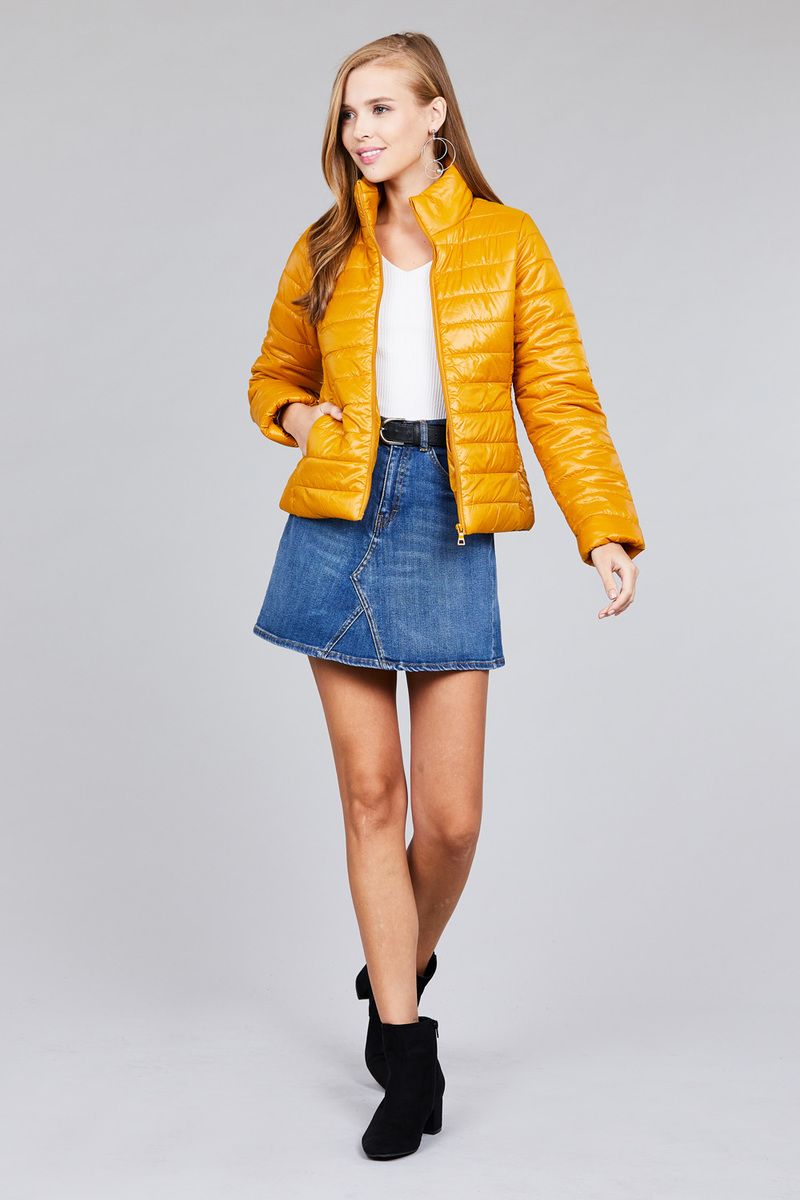 Long Sleeve Quilted Padding Jacket