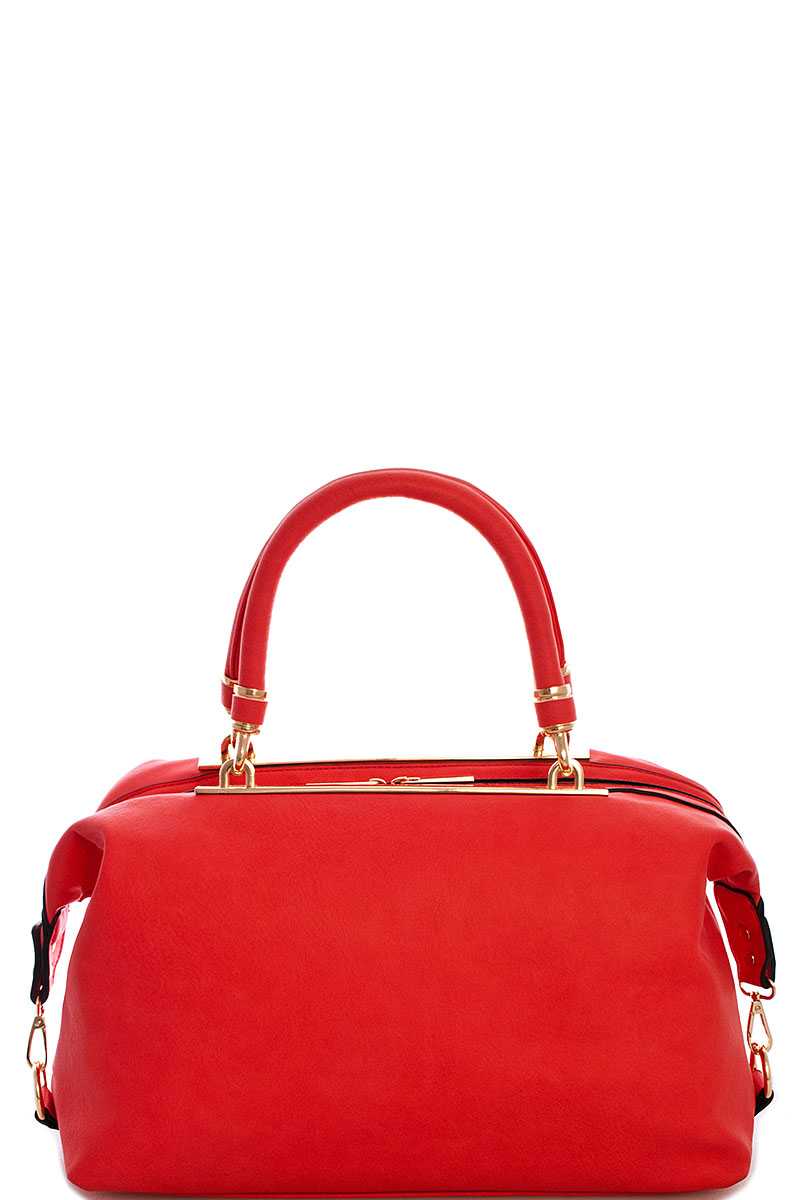 Designer Fashion Loose Fit Satchel With Long Strap