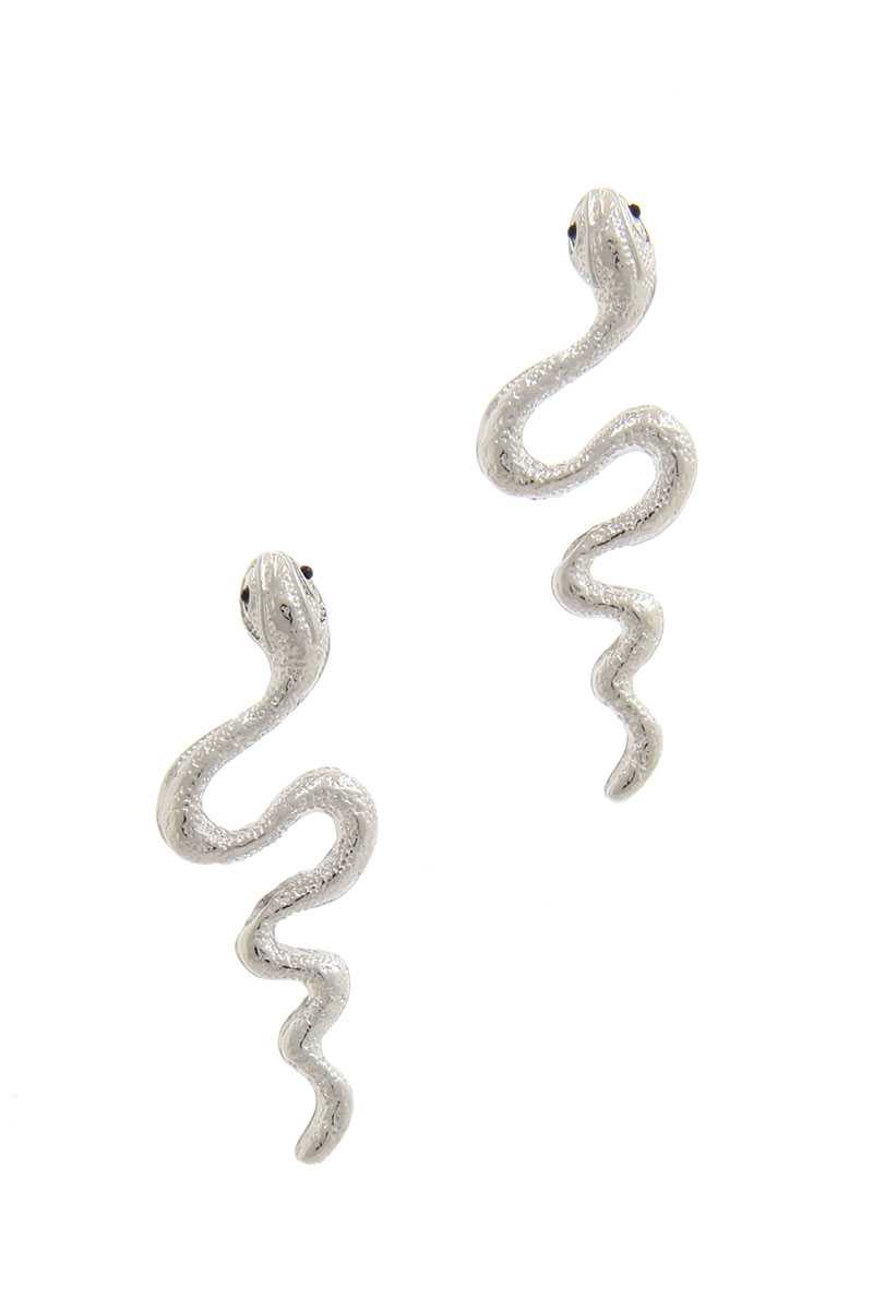 Snake Post Drop Earring
