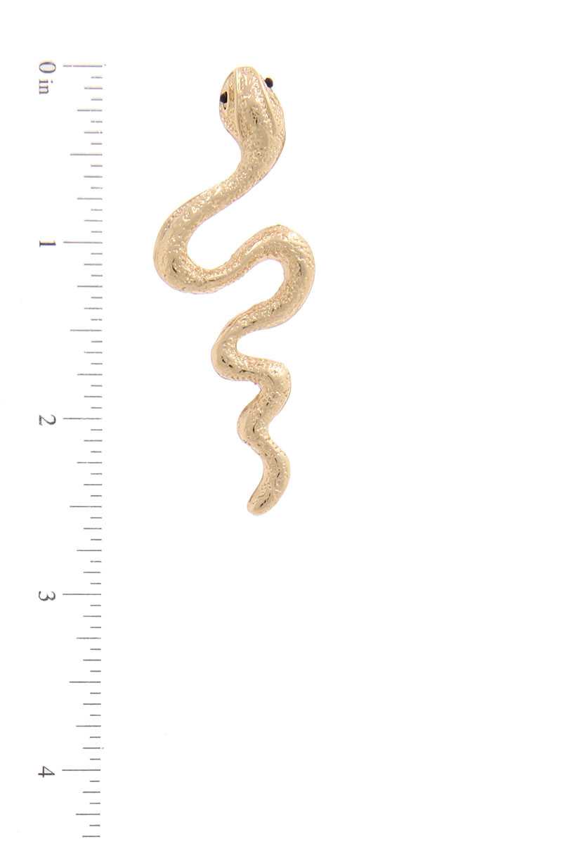 Snake Post Drop Earring