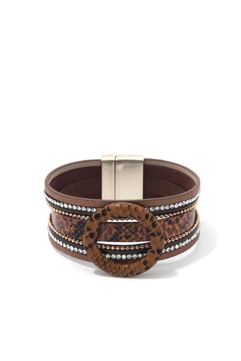 Snake Pattern Ring Magnetic Bracelet