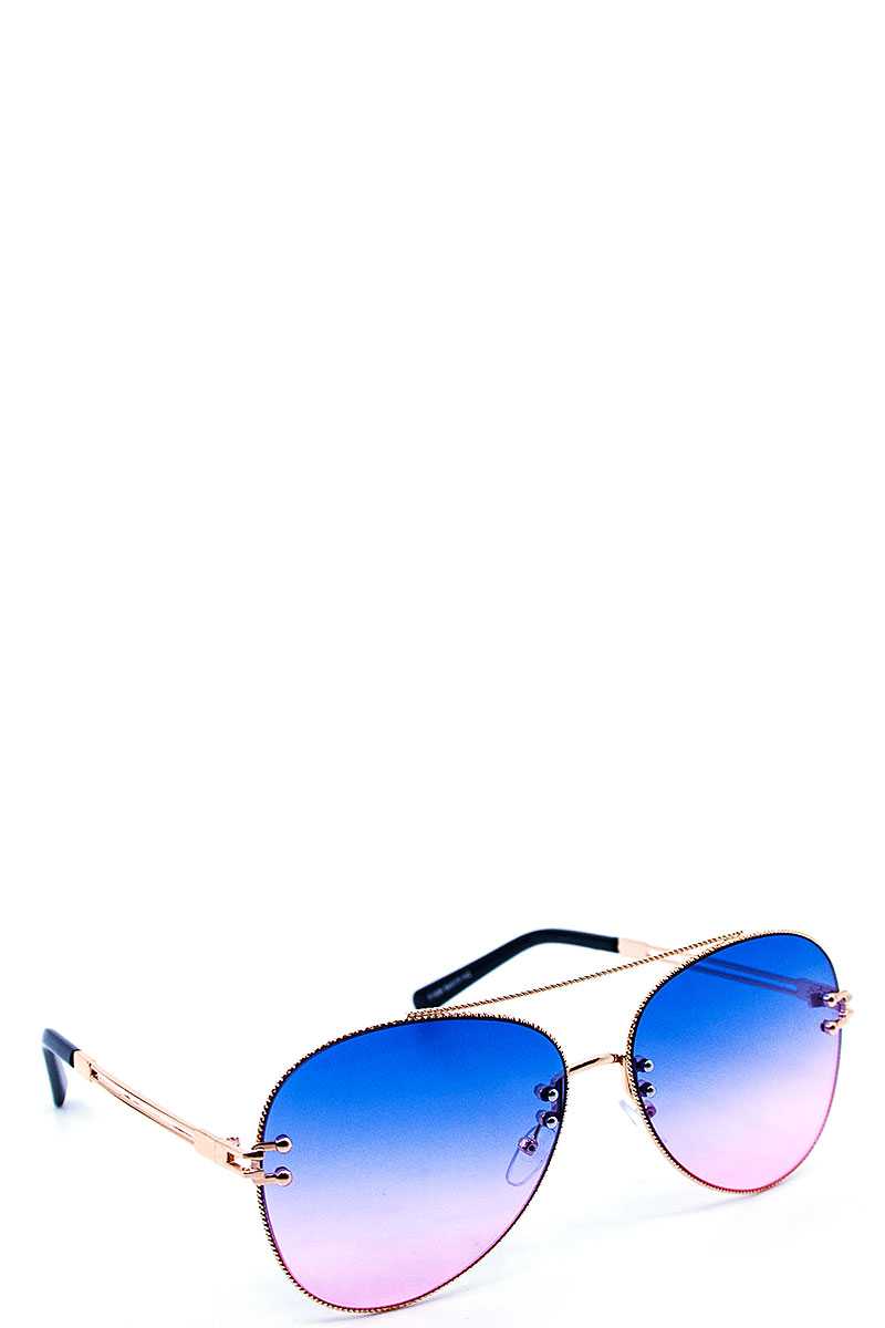Chic Stylish Aviator Color Sunglasses