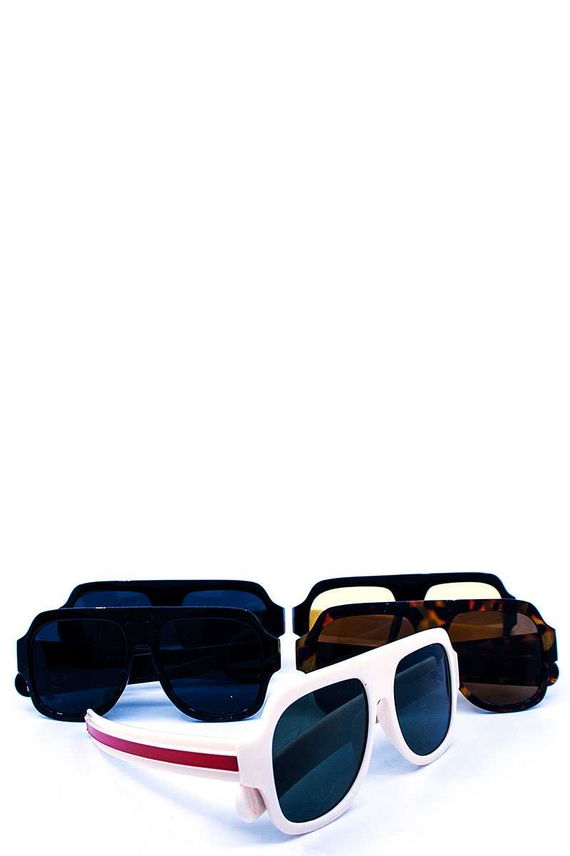 Modern Striped Leg Tint Sunglasses