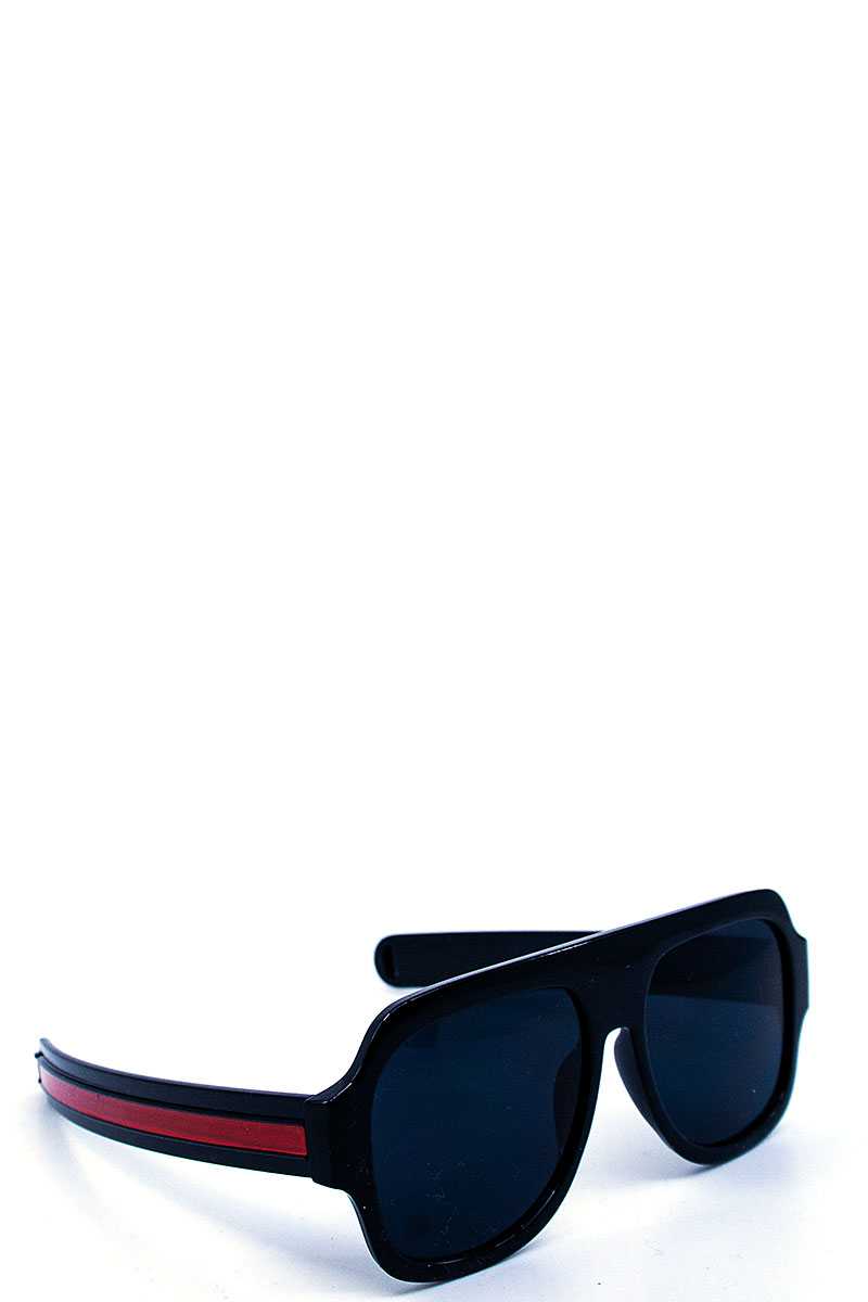 Modern Striped Leg Tint Sunglasses