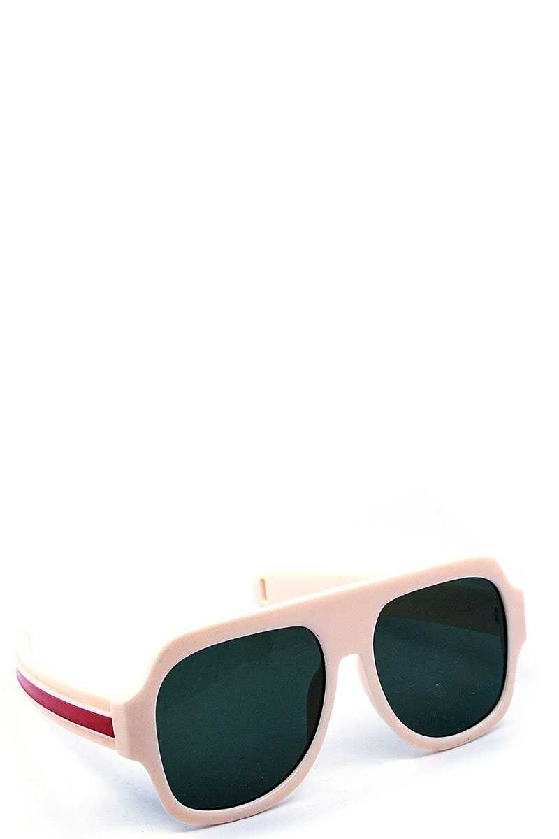 Modern Striped Leg Tint Sunglasses