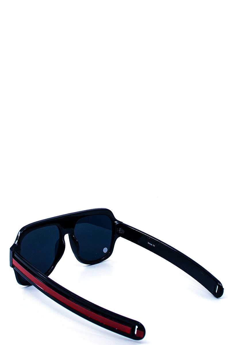 Modern Striped Leg Tint Sunglasses