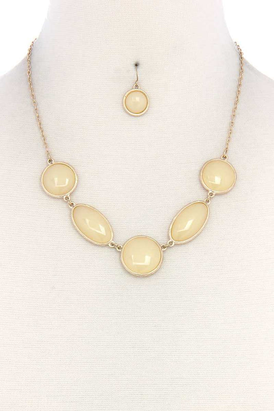 Chic Modern Necklace And Earring Set
