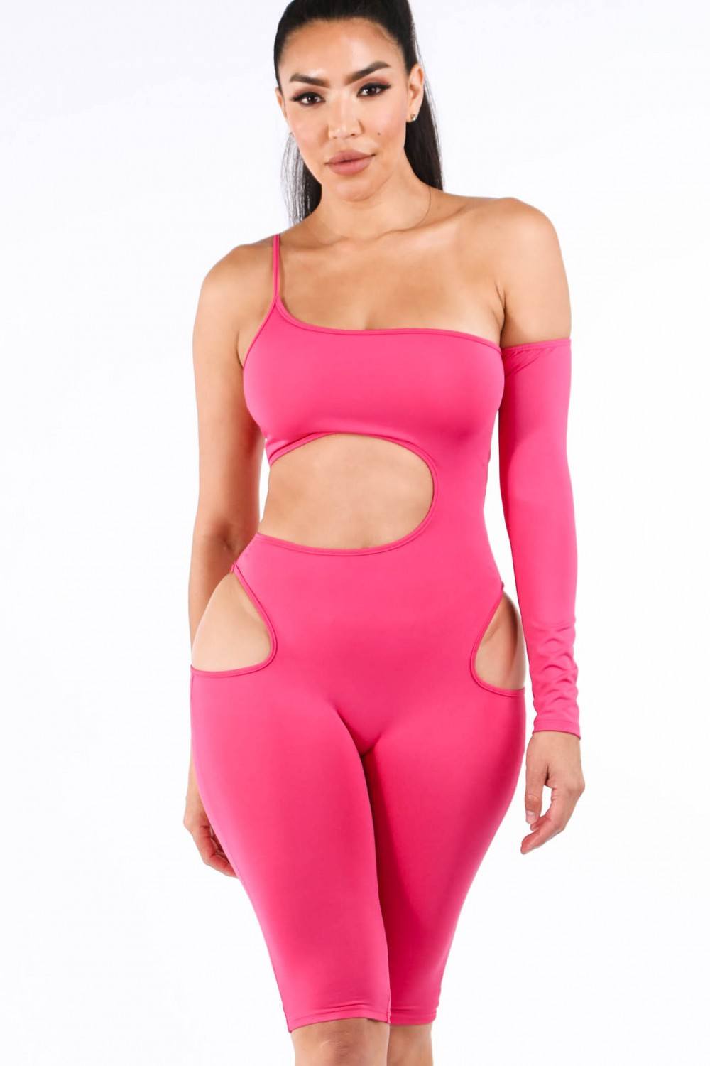 Single Sleeve Biker Jumpsuit