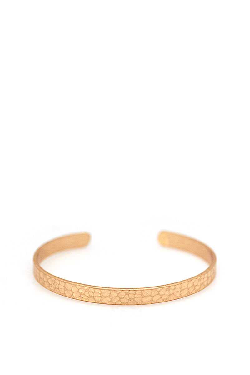 Designer Thin Brass Satin Bangle Bracelet