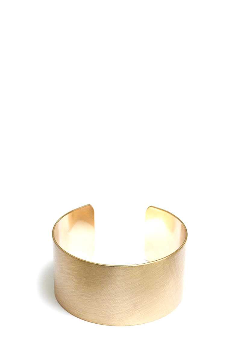 Fashion Brass Satin Bangle Bracelet