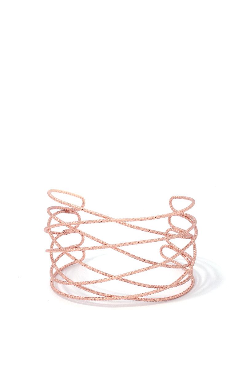 Textured Metal Cuff Bracelet