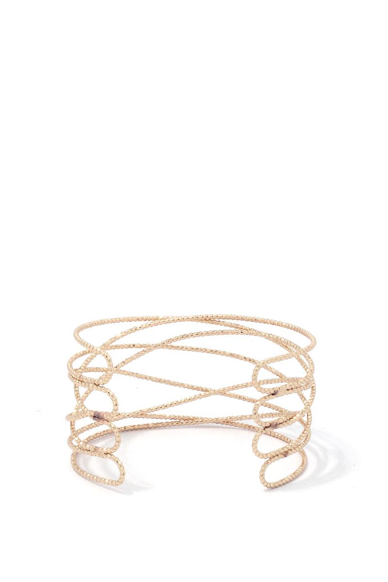 Textured Metal Cuff Bracelet