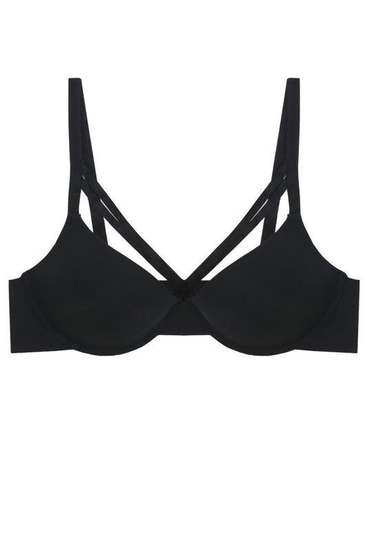 Caged Plunge Bra W/ Underwire