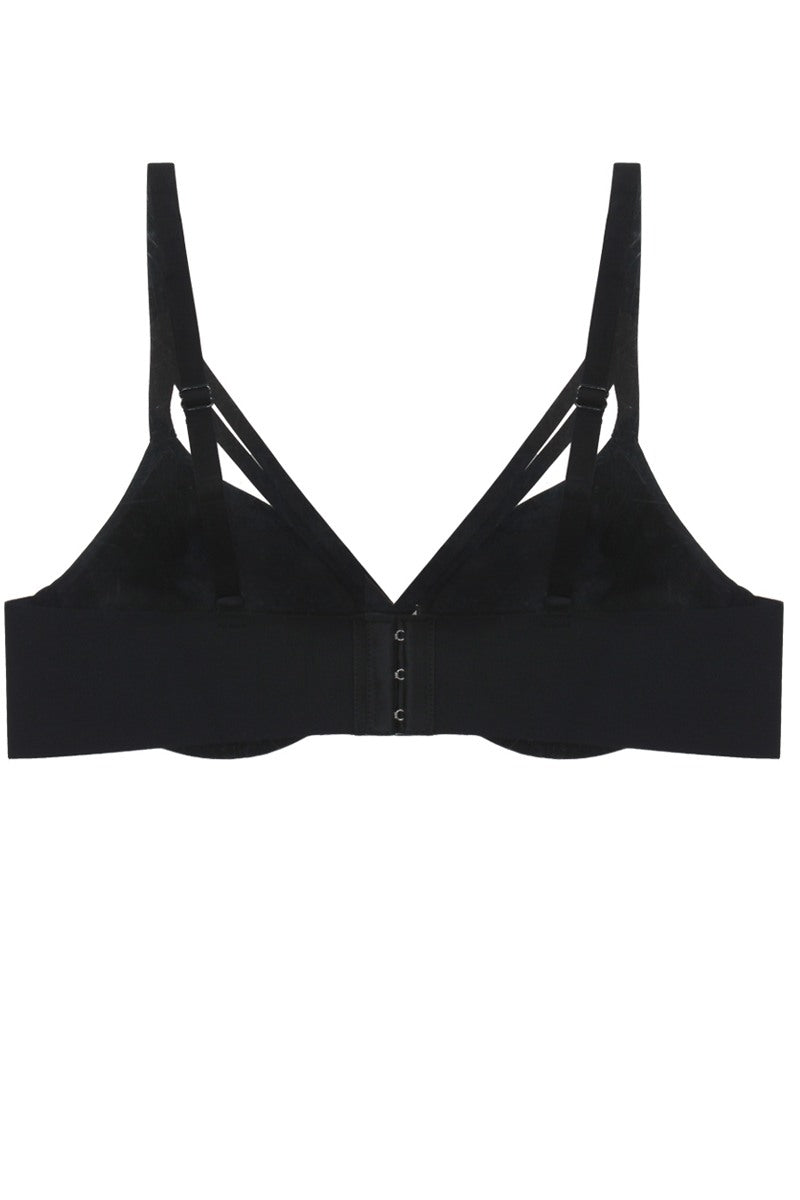 Caged Plunge Bra W/ Underwire
