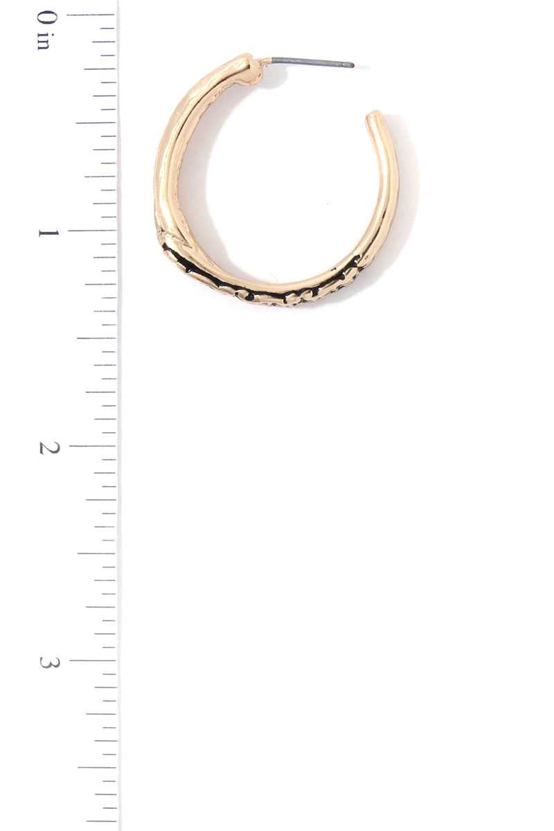 Filigree Open Circle Drop Earring