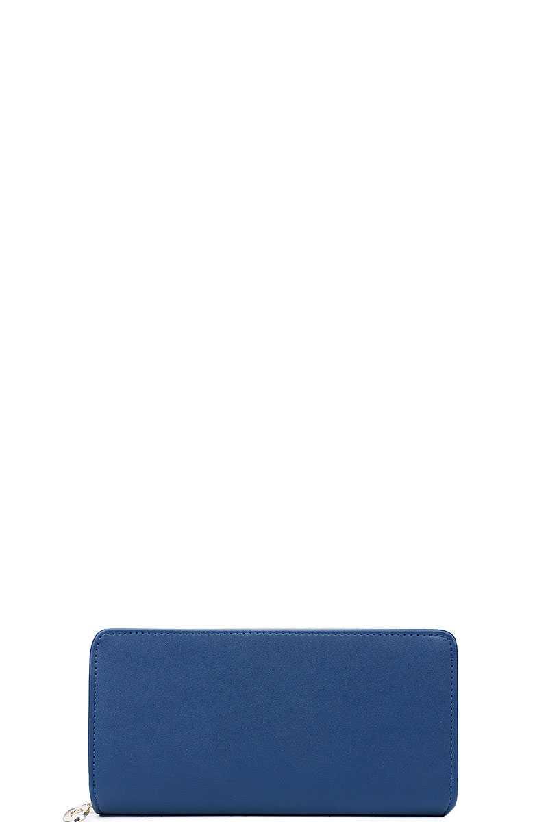 Fashion Solid Color Long Wallet